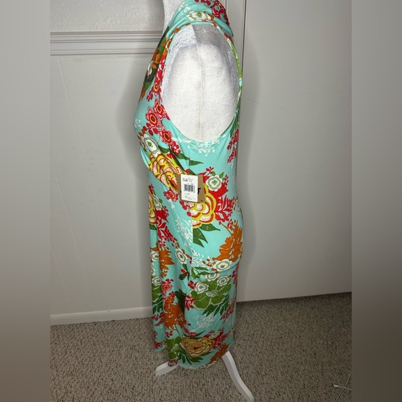 Ivy Jane Vibrant Floral Halter Dress size M new with tag - Picture 2 of 9